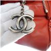 Image 7 : Chanel Red Quilted Lambskin Leather Mademoiselle Bowling Bag