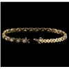 Image 3 : 14KT Yellow Gold 2.23 ctw Diamond Tennis Bracelet