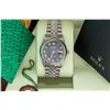 Image 5 : Rolex Mens Stainless Steel Black Roman 36MM Datejust Wristwatch With Box Booklet