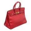 Image 8 : Hermes Red Leather Birkin 35cm Satchel Bag