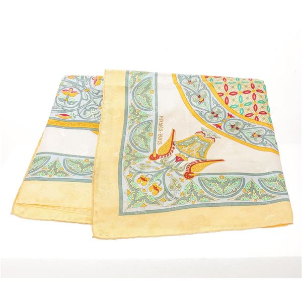 Hermes Multicolor Silk Scarf