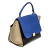 Image 2 : Celine Multicolor Leather Calfskin Suede Trapeze Handbag