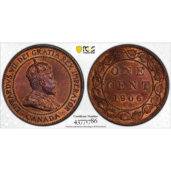 CANADA: AE cent, 1906, PCGS UNC Details