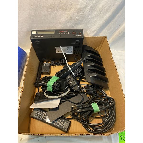 Assorted electronics and cords