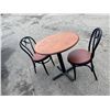 Image 1 : Bistro table and two chairs