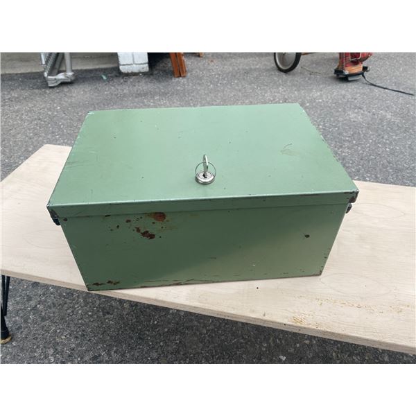 Locking metal box