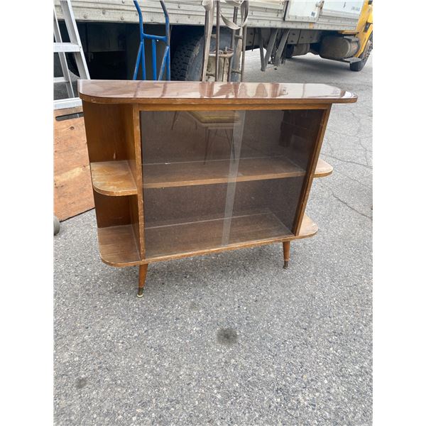 Retro sliding glass door cabinet