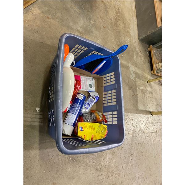 Laundry basket and contents