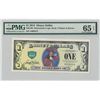 Image 1 : 2013 $1 Captain Hook Disney Dollar PMG 65EPQ
