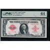 Image 1 : 1923 $1 Legal Tender Note PMG 64