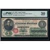 Image 1 : 1862 $1 Legal Tender Note PMG 30