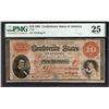 Image 1 : 1861 $10 T-24 Confederate PMG 25
