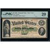Image 1 : 1861 $5 New York Demand Note PMG 20