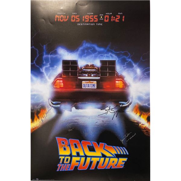 Autograph Back to the Future Poster