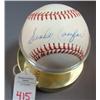 Image 1 : Signed SANDY KOUFAX Baseball:
