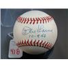 Image 1 : Signed Baseball DON LARSON in Plastic Case: