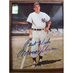 Autographed Photo MOOSE SKOWRON with CA: