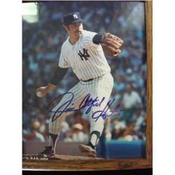 Autographed Photo JIM CATFISH HUNTER with CA: