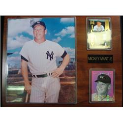 MICKEY MANTLE PLAQUE: