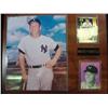 Image 1 : MICKEY MANTLE PLAQUE: