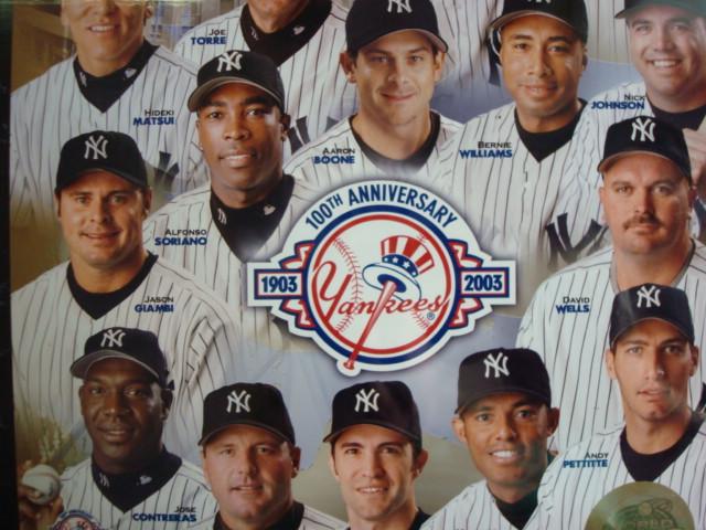 NY YANKEES 2003 AMERICAN LEAGUE CHAMPS PLAQUE:
