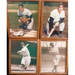 8 x 10 Framed Photos RUTH, GERHIG, DiMAGGIO & BERRA: