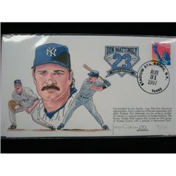 First Day Cover DON MATTINGLY Aug 31 1997: