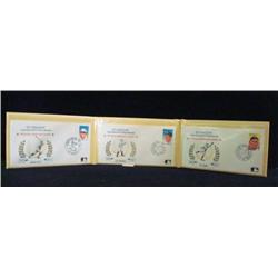 Hall of Fame 1st Day Covers RUTH, GEHRIG & COBB: