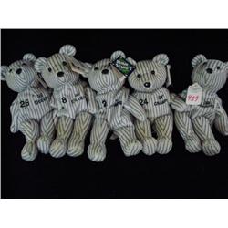 Five 1998 BAMM BEANO'S YANKEE BEARS 98 Stars: