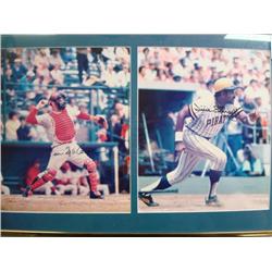 WILLIE STARGILL & TIM McCARVER Signed Color Photo: