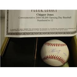 CHIPPER JONES Signed Fleer Legacy Baseball:
