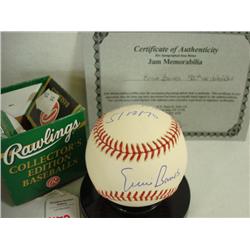 ERNIE BANKS 500th Home Run Ball Signed Baseball.