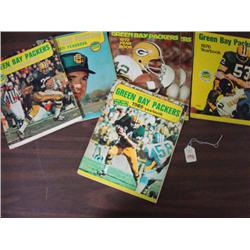 6 Official GREEN BAY PACKERS YEARBOOKS: