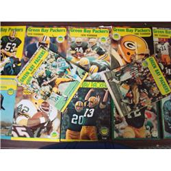 12 Official GREEN BAY PACKERS YEARBOOKS: