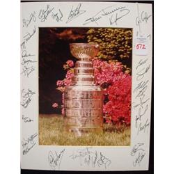 NY Islanders Autographed Picture Of Stanley Cup: