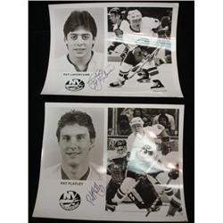Signed Photos PAT LAFONTAINE & PAT FLATLEY: