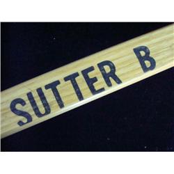 BRENT SUTTER Game Used Hockey Stick: