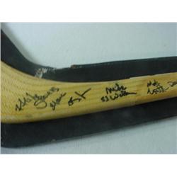 DIMAIO Signed and Goalie Game Used Hockey Sticks: