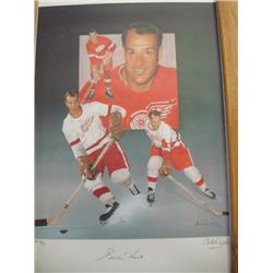 GORDY HOWE Signed & # Lithograph PALUSO with CA: