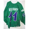 Image 4 : ALEXIE KOLKUNOV Syracuse Crunch Game Worn Autographed