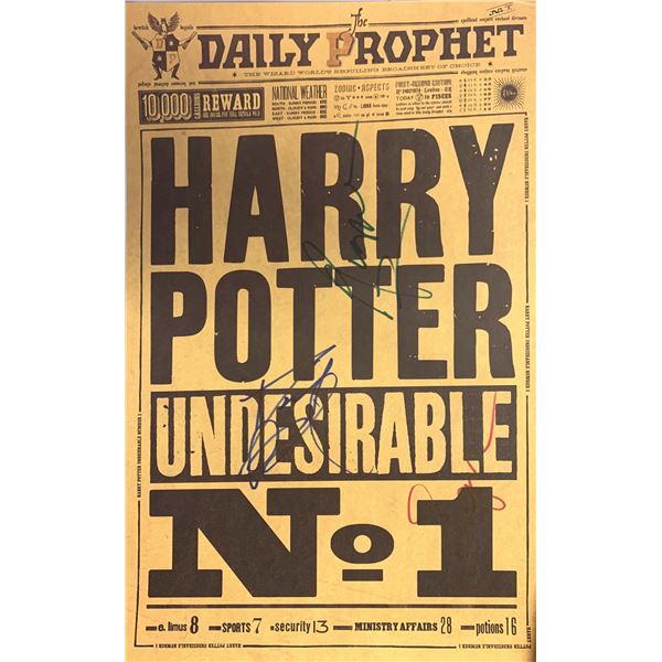 Autograph Harry Potter Newspaper Poster