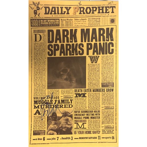 Autograph Harry Potter Newspaper Poster