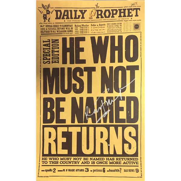 Autograph Harry Potter Newspaper Poster