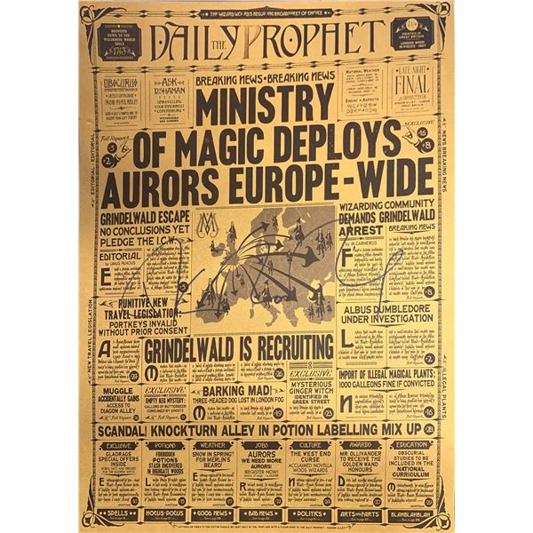 Autograph Harry Potter Newspaper Poster