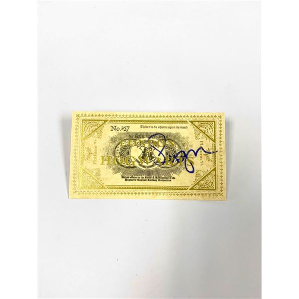 Autograph Harry Potter Train Ticket