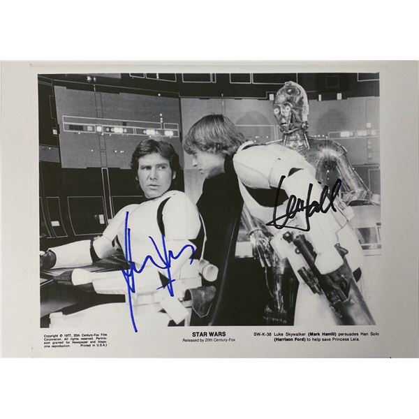 Autograph Star Wars Photo Card