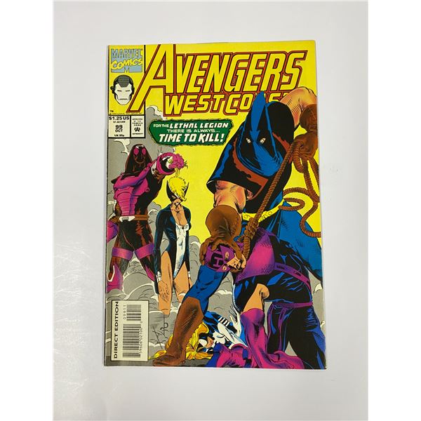 West Coast Avengers 99 Vintage Comic Book