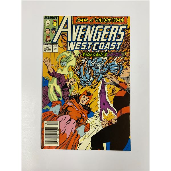 West Coast Avengers 53 Vintage Comic Book