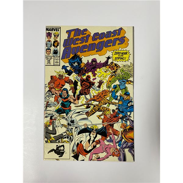 West Coast Avengers 28 Vintage Comic Book