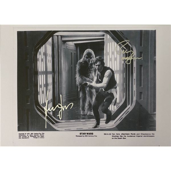 Autograph Signed Star Wars Press Kit Photo